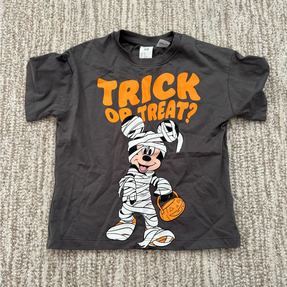 H&M Mickey Mouse Trick or Treat Tee 2T